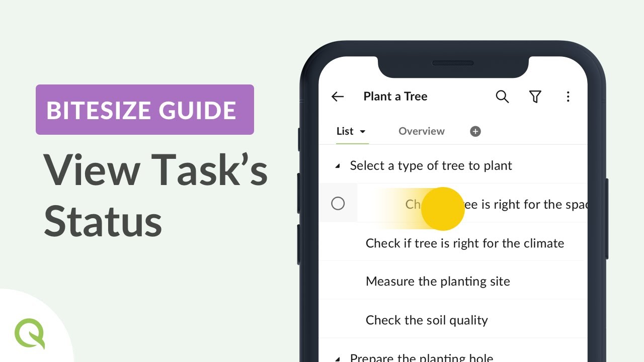 Quire Bitesize Guide: View Task's Status
