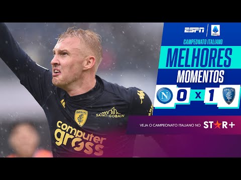 Kovalenko anota golaço espetacular, e Empoli vence Napoli no finalzinho I Melhores momentos