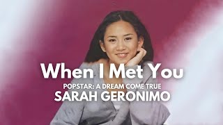 Sarah Geronimo - when i met you ( lyrics video )
