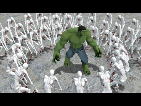 HULK VS 100 SCP-096:CB!! Garrys Mod Sandbox