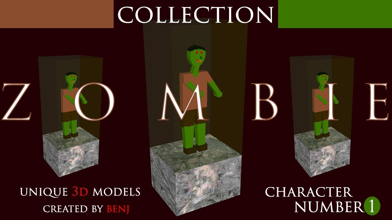 Creating the first character from the zombie collection.  Designed and produced by benj team #nft