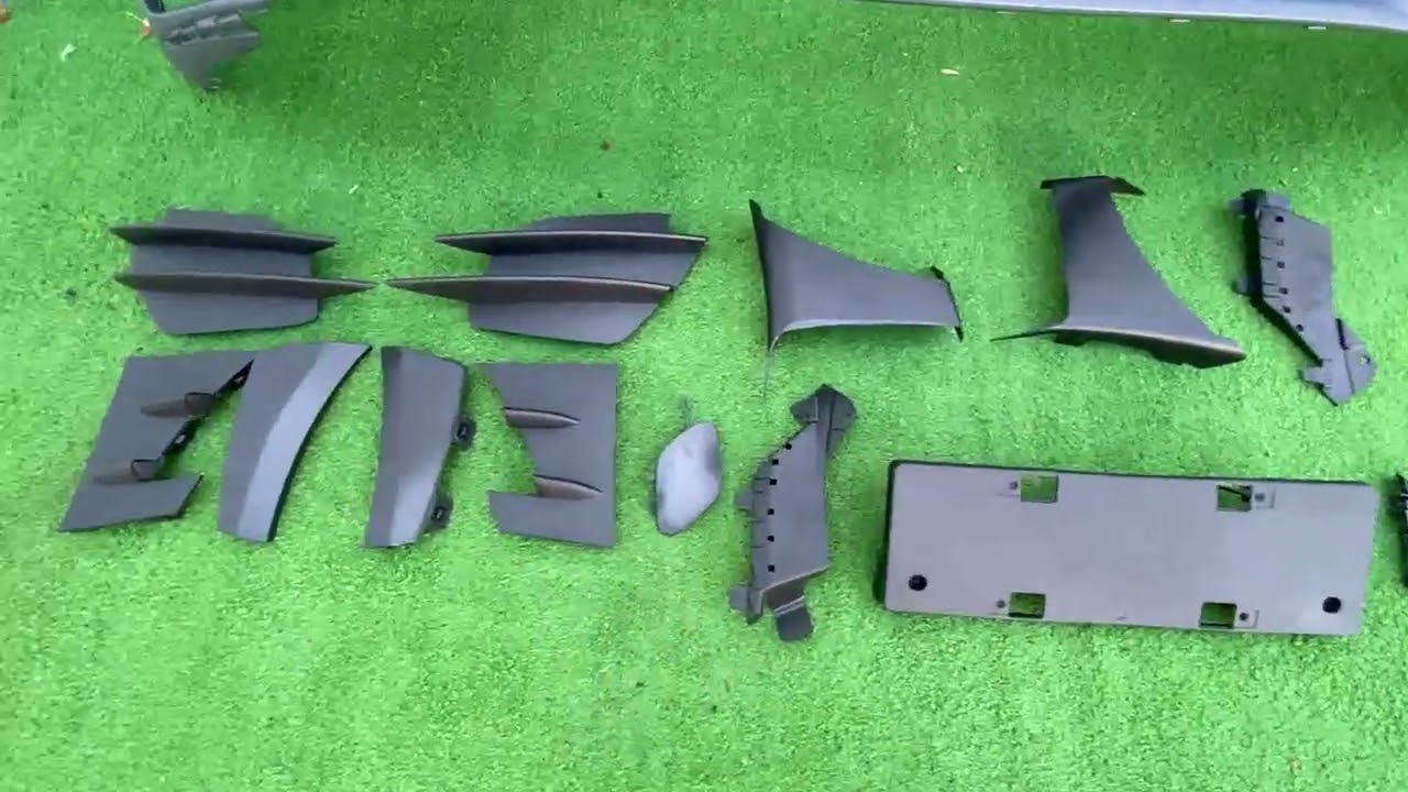 Mercedes C-сlass W205 2014-2021 рр. Передній бампер в зборі (AMG Line 2018-2021) Video 1