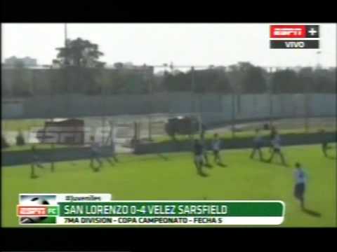 JUVENILES A. De 4ta a 9na. VELEZ - SAN LORENZO. 27-7-2014. ESPN