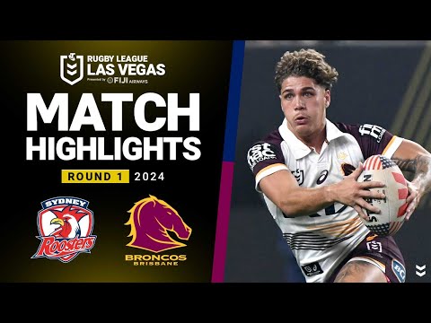 NRL Highlights | NRL 2024 | Roosters v Broncos | Match Highlights