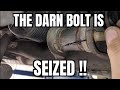 Seized Control Arm Bolt Removal From A Rotted Control Arm
