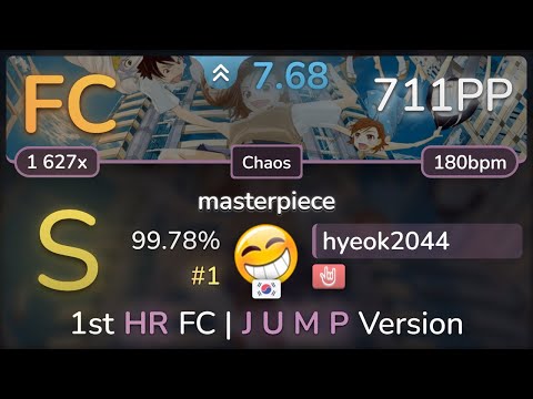 hyeok2044 | Hommarju feat. Latte - masterpiece [Chaos] +HR 99.78% FC #1 | 711pp - osu!