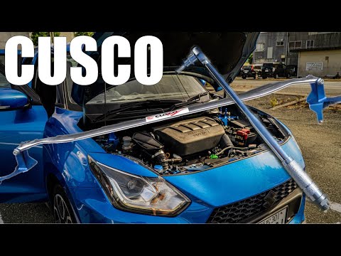 How to Install & Review of CUSCO Strut Tower Bar to ZC33S SWIFT SPORT