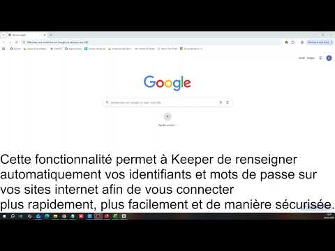 Activer le remplissage automatique Keeper