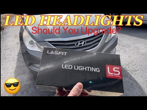 HYUNDAI SONATA LED HEADLIGHT BULB UPGRADE - How to Install LASFIT LED Bulbs on a Hyundai Sonata