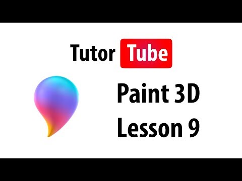 Paint 3D Tutorial Lesson 9 Stickers