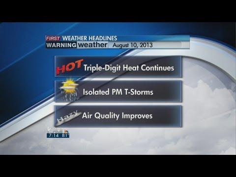 Saturday AM Weather WX Forecast Mark Chapin 8/10/13