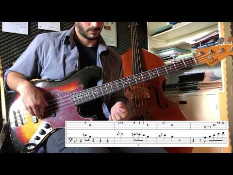 Tenor Madness - Sonny Rollins' Solo with TAB (bass transcription)
