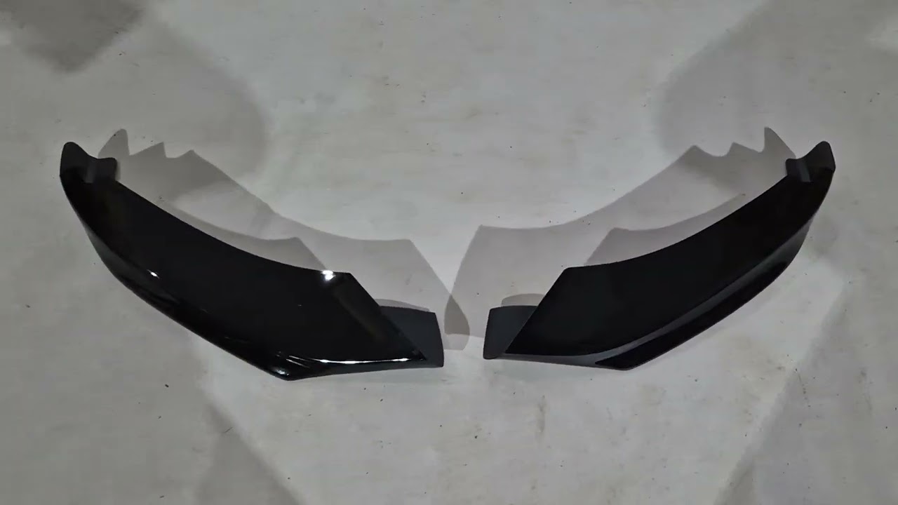 BMW 4 серия F32/F33/F36 2012-2020 гг. Накладка на передний бампер DPT Flap V-1 (для M-Technic, черный глянец) Video 1