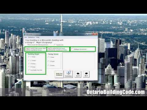 Ontario Building Code Building Classifications