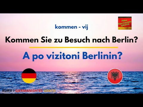 Mëso Fjale dhe Shprehje Gjermanisht - Shqip // Meso gjermanisht me perkthim shqip