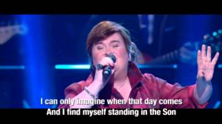 2nd Show: Susan Boyle (Lyrics) ~ "I Can Only Imagine" Joel Osteen (19 Oct 14)