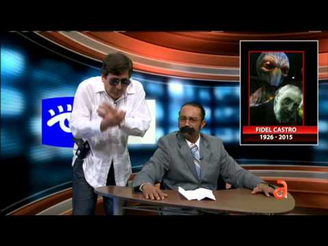 Serrano ensaya como decir la muerte de Fidel en TN3 - América TeVé