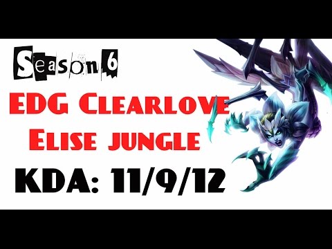 Korea Challenger LOL - EDG Clearlove - Elise jungle (Feb 7, 2016)