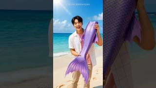 Jinu consturou uma fantasia de sereia pa