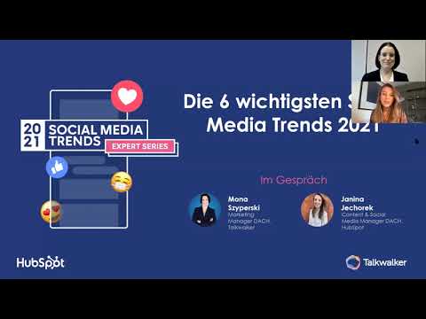Die 6 wichtigsten Social Media Trends 2021 - Talkwalker: Expert Series
