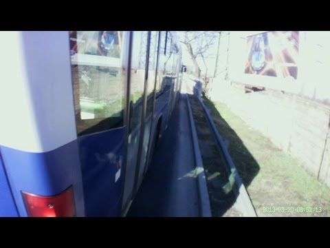 FLR-741 Bus 161 Closest shave ever - Totális centizés