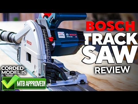 Bosch Tools Track Saw GKT13-225L Review |  Corded Model Advantage, Plus Bosch Track Saw Accessories!