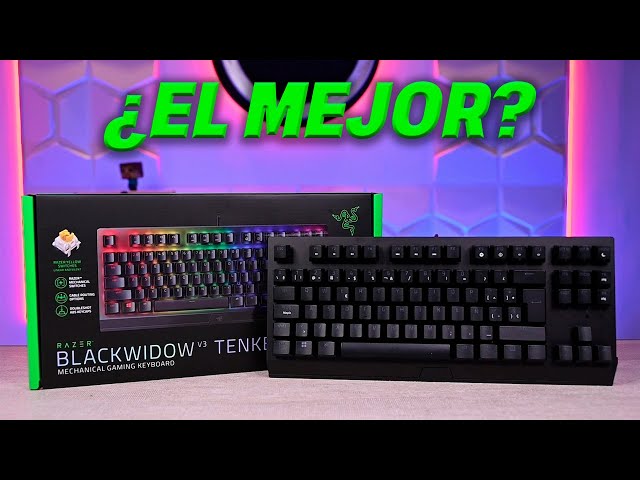 Vídeo relacionado con Razer BlackWidow V3 Tenkeyless TKL Teclado mecánico para Juegos: interruptores mecánicos Amarillos - Lineal y silencioso - Iluminación RGB Croma - Factor de Forma compacta - Macros programables -