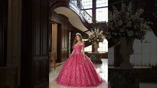 Layla K LK183 Off Shoulder Corset Quinceanera Glitter Ball Gown video