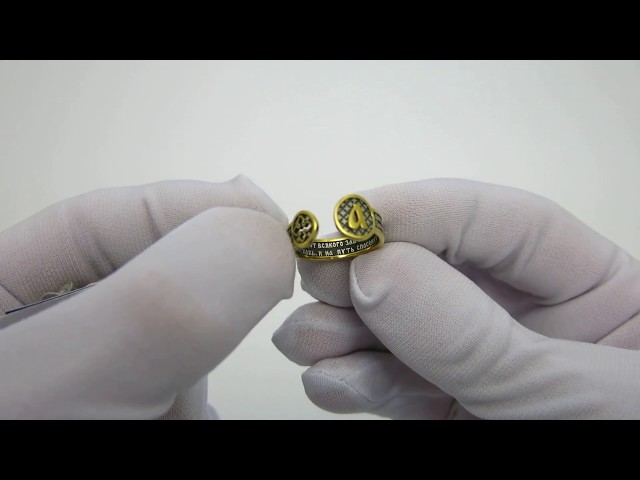 Срібна каблучка "Оберіг" кмх34 Відео огляд