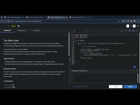 Practice Coding Problem Codechef Div 3 Solution In Java