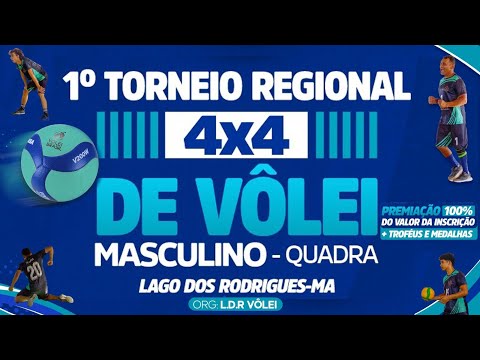 1º TORNEIO REGIONAL 4x4 DE VÔLEI MASCULINO QUADRA LAGO DOS RODRIGUES-MA 18.JAN