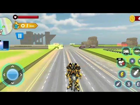 Flying Jet Robot Car Transform-Android Gameplay