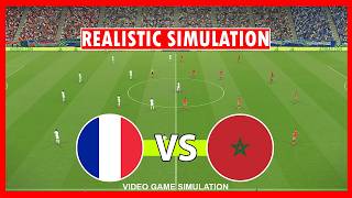 FRANCE VS. MAROC | COUPE DU MONDE 2026 | QUARTS DE FINALE | JEU VIDÉO SIMULATION