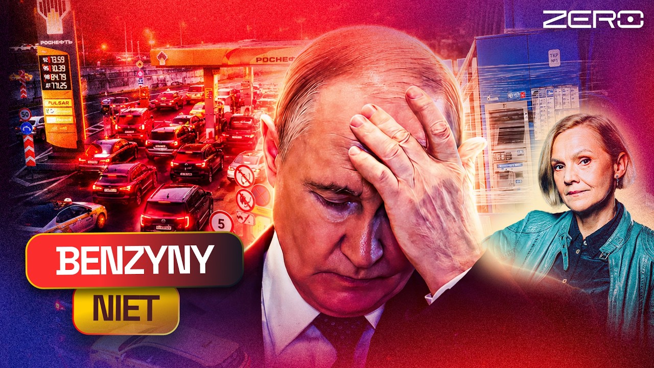 ROSJA STOI W KOLEJKACH, BENZYNY BRAK. UKRAINA PARALIŻUJE PUTINA