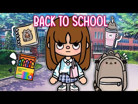 FIRST DAY of SCHOOL ✏️🏫 || *WITH VOICE* 🎙️|| Toca Boca TikTok Roleplay 🩵🌈