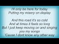 Gary Allan - Putting My Misery On Display Lyrics