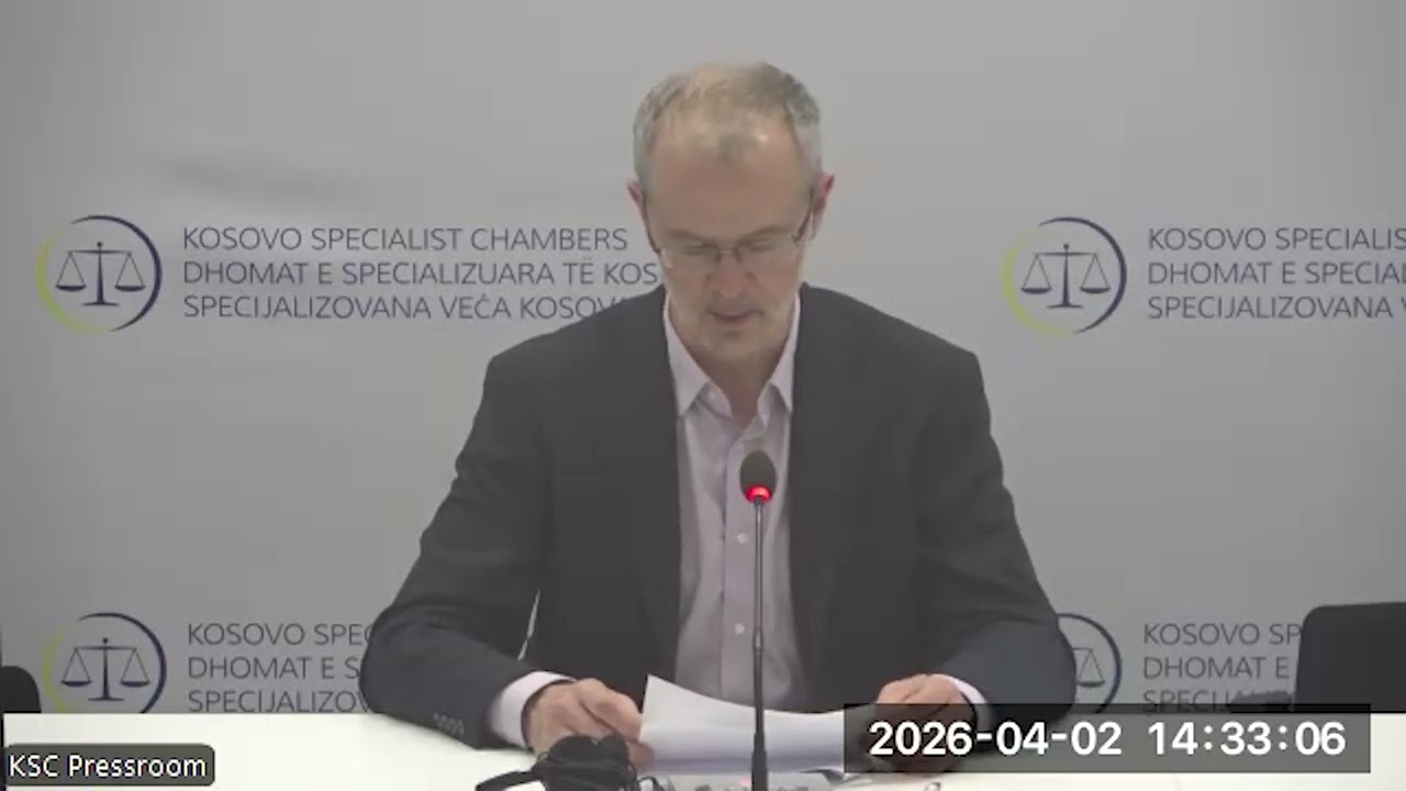 02/04/2026: Brifing za medije Specijalizovanih veća