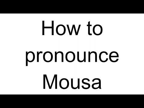 How to Pronounce Mousa (Arabic)