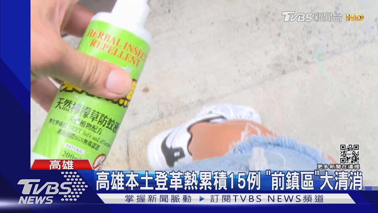 高雄本土登革熱群聚累積15例　「前鎮區」大清消