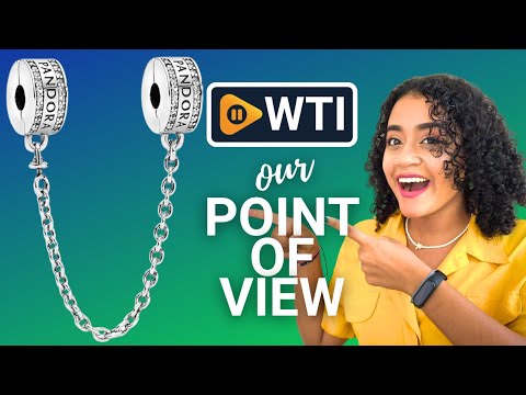 PANDORA Pandora Logo Safety Chain Charm - WTI product video review