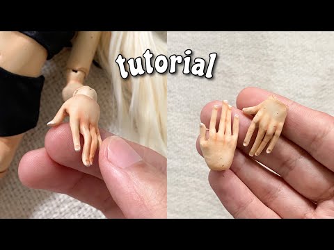 Como fazer mãos em biscuit | mateandro