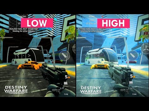 INFINITY OPS : SCI-FI FPS - ULTRA vs LOW GRAPHICS COMPARISON ( Android ) HD