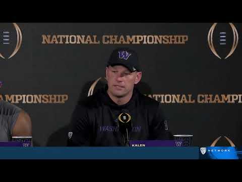 Washington Press Conference Highlights | 2024 CFP National Championship
