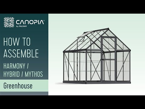 Växthus Canopia by Palram Harmony Aluminiumram med UV-Skyddad Polykarbonat & Ventilationsfönster, 2,3 m²