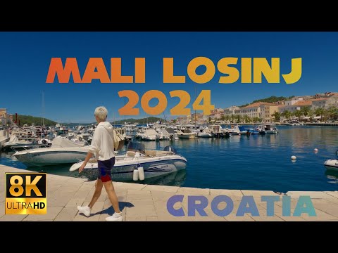 Mali Losinj, Croatia | 8K Walkthrough (Jun 2024)