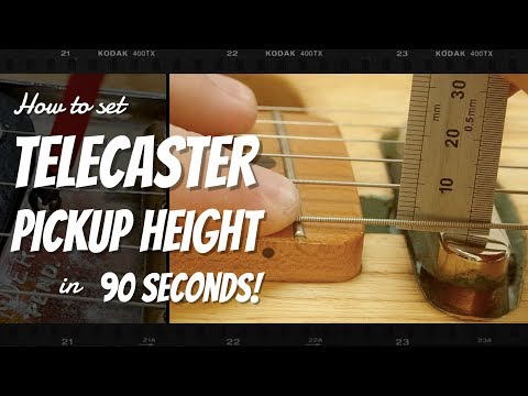 Telecaster Pickup Height Setting in 90 Seconds - Radioshop Pickups