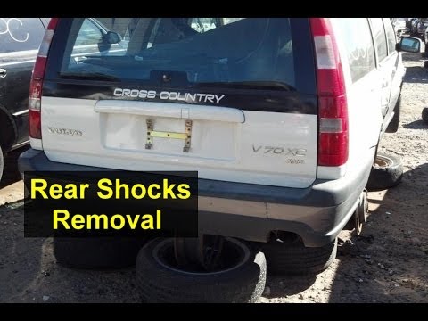 How to replace the rear shocks absorber removal, Volvo AWD cars V70, XC70, V70 R, 850, etc. - VOTD