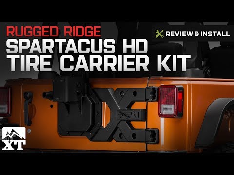 Jeep Wrangler Rugged Ridge Spartacus HD Tire Carrier Kit (2007-2016 JK) Review & Install