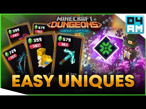 LUCK OF THE SEA OVERPOWERED - Insane New Enchantment in Minecraft Dungeons: Hidden Depths DLC