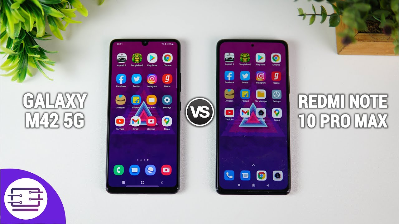 Samsung Galaxy M42 5G vs Redmi Note 10 Pro Max Speedtest